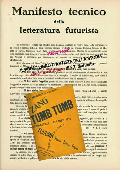 Il primo libro d’artista della storia: Zang Tumb Tuuum di F.T. Marinetti