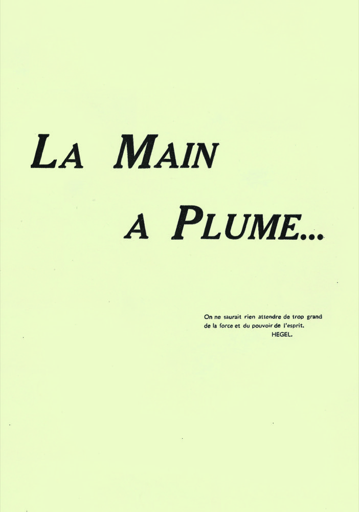 La Main à Plume