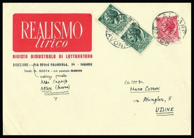 Realismo e poesia: lettere di Aldo Capasso a Mario Cerroni